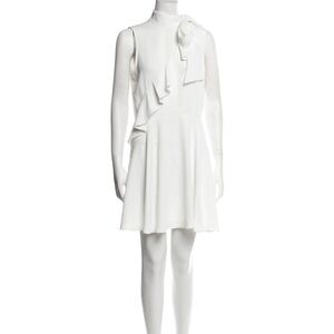 Jay Godfrey white halter neck bow dress